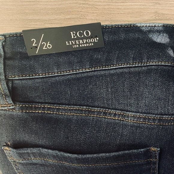 Liverpool Los Angeles - Eco - Abby Skinny Jean - Dynasty Dark - Size 2/26 - Picture 3 of 6